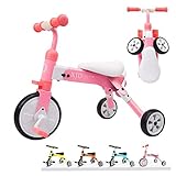 ➤ SICHER UND STABIL: CE-Zertifizierung, alle Materialien und das Design sind sicher für Kindern. XJD-Kinderdreiräder sind mit einem rutschfesten Lenker, einem bequemen PU-Ledersitz, langlebigen Rädern, einem stabilen Stahlrahmen und einer stabilen dreieckigen Struktur ausgestattet, um Komfort und Sicherheit zu gewährleisten. 3 Räder sorgen für ein sicheres Fahren für Ihre Kinder