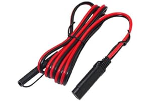 KUNCAN 12FT Sae to Sae 2 Pin Extension Cable DC Power 16awg Heavy Duty Battery Quick Disconnect/Connect Wire Harness with Sae Connectors with Dust Cap…