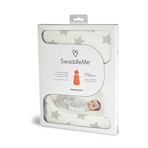SwaddleMe Wrapsack (Small, Grey Star)