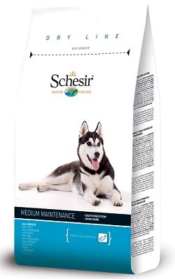 Schesir - Dry Line Medium Mantenimento con Pesce - Promozione Sacco 12 kg