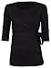 Happy Mama. Women's Maternity Nursing 2in1 Bolero Top Shirt 3/4 Sleeve. 458p (Black, UK 10, M)