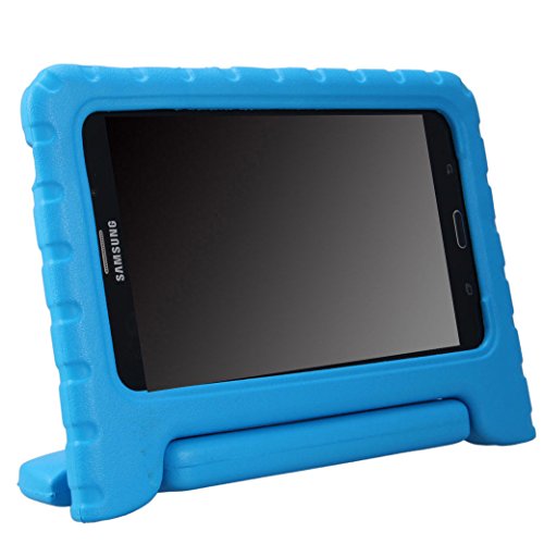 NEWSTYLE Samsung Galaxy Tab 4 7.0 Kinder Hülle Case mit umwandelbarer Handgriff Superleichte Stoßfeste Schutzhülle Tasche Cover für Samsung Tab 4 SM-T230/T231/T235 (7 Zoll) - Blau