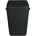 VTL® 60 Litre Black Plastic Swing Bin Durable For Kitchen And Home Waste