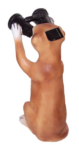 Erdmännchen mit Solar Fernglas Laterne Figur Licht TOP Gartenfigur - 2