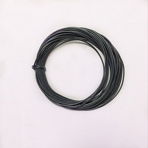 Generic 2mm Gewachste Nylonschnur Schmuckherstellung String 10m – Tiefgrau, one size - 5