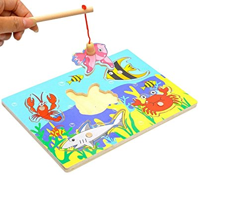 Habba-Babba Ranuras Puzzle - Bajo el Agua Mundo/magnética Madera Juguete niños a Partir de 3 años