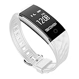 Zimingu Herzfrequenz Fitness Armband Uhr, S2 Wasserdicht IP67 Fitness Tracker, Aktivitätstracker Bluetooth Smart-Armband Smartwatches, Schrittzähler, Fahrrad-Reiten Modus, Musikplayer-Funktion