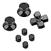 Produktbild Thumbstick-Kappen für PS4,Sopear 4 Stücke Kugel Form Tasten ABXY Caps mit 2 Stücke Daumen Stick Caps und Kreuzförmige Kappe für Sony PlayStation 4 PS4 Controller Schwarz