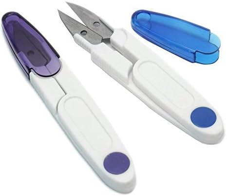 ohofy 2pcs New Plastic Handle Sewing Snip Thread Tailors Cutter Scissors Hot Sale