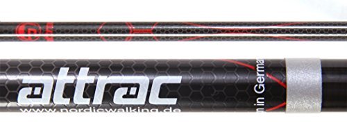 Carbon Ultra Light Nordic Walking Stöcke mit Handgelenkschlaufe verschiedene Längen Superleicht Premium GRATIS – Nordic Walking/Fitness App - 8