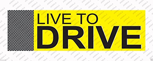 Samritika Ventures Live To Drive Car Sticker RS.99 (50.00% Off) - Amazon