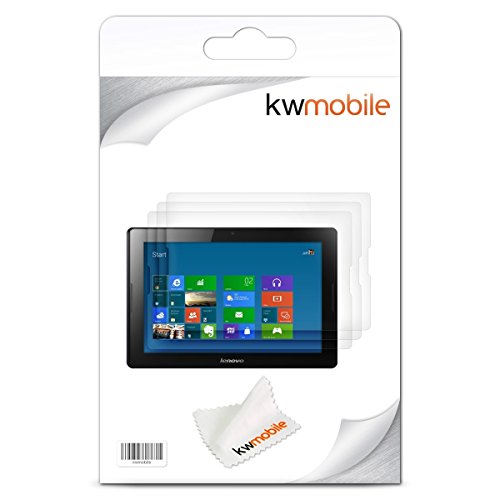 3x kwmobile Folie für Lenovo A10-70 (A7600) – klare Tablet Displayschutzfolie Crystal Clear Displayschutz kristallklar Displayfolie Schutzfolie - 3