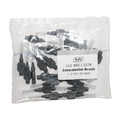 Tepe Grey Interdental Brush 1.3mm 25 Pack