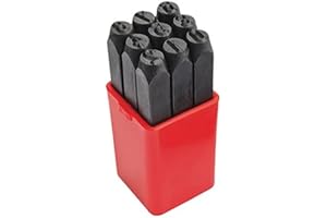 Brüder Mannesmann Werkzeug Schlagzahlen DIN 1451, 10 mm , M 245-10, schwarz