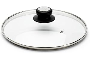 DE BUYER -4112.14 -couvercle verre bouton bak./inox ø 14cm