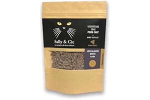 SALLY & CIE Croquette Barf - Cœur de Bœuf Wagyu haché Lyophilisée pour Chat