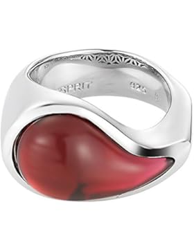 Esprit Damen-Ring drip drop 1 Glasperle blau Edelstahl Gr. 18 S.ESRG11567B180