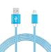 Produktbild Micro USB Kabel Nylon Geflochtenes Schnellladekabel - BLAU für Denver SBQ-50011G 5 Inch Smartphone