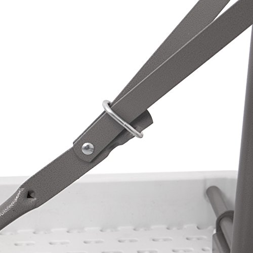 Vanage Bierzeltgarnitur klappbar in weiß – Gartenmöbel-Set inkl. 2 Bierbänke & Biertisch – Maße der Festzeltgarnitur: 113 x 68 x 72 cm – Biertischgarnitur geeignet für Veranstaltungen, Feiern, Camping, Garten, Terrasse und Balkon - 4