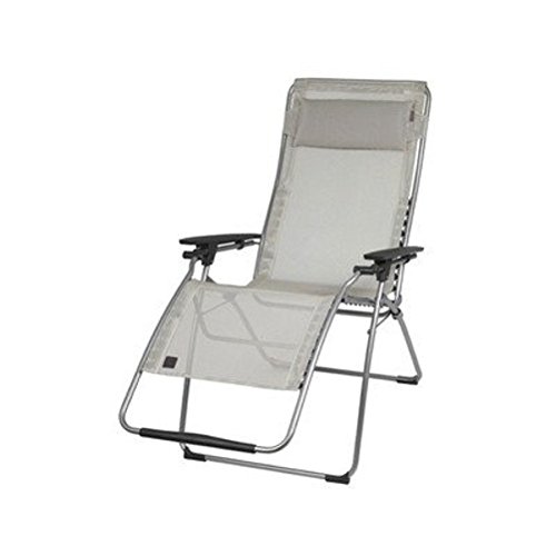 Lafuma Strandstuhl, Klappbar und verstellbar, Maxi Transat Batyline, Seigle (Beige), LFM2502-1685 - 3