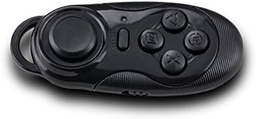 REALVOX Mini Bluetooth Remote Controller For VR Virtual Reality 3D Video Movie Game Glasses, Portable Multi-functional Wireless Bluetooth Android Gamepad Camera Shutter Selfie Shutter, Black