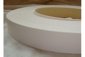 MELAMINE EDGING 40MM WIDE Vale Veneers Pre Glued Iron on White Melamine Edging Tape 40mm Wide x 5 Metres