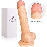 ❤ PERFEKTES DESIGN - Echte männliche Penis-Modell, realistische oberflächlichen Venen und Falten, bringen Sie reale und spannende Erfahrung. Für Anus und Vagina mit hoher Biegsamkeit. Sextoy ist als Geschenk geeignet für Paare, Frauen, Männer.