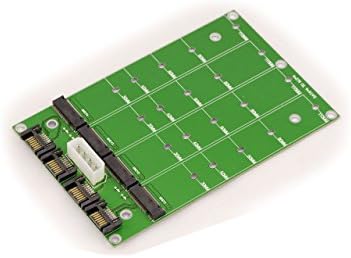 M2 SSD (M.2 NGFF "SATA") to SATA adapter - Supports 1 to 4 M2 SSD