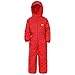 Trespass Drip Drop Padded Rain Suit - Signal Red, Size 18 - 24