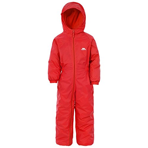 Trespass Drip Drop Padded Rain Suit - Signal Red, Size 18 - 24