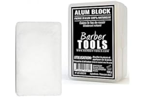 Pierre d’alun 100% naturelle - 100gr - avec sa boite de rangement. Après rasage et déodorant naturel.sa boite de rangement. Après rasage et déodorant naturel. ✮ BARBER TOOLS ✮