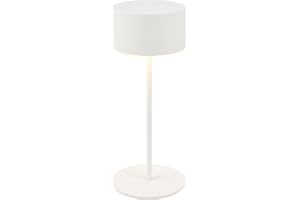 BRILONER IP44 trådlös LED-bord med lysande kant, touch, dimbar, sänglampa, lä, LED-lampa, utomhus, touch, bord, batteri, 8 x