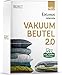 Produktbild EINFÜHRUNGSANGEBOT - 3er Set Vakuumbeutel [Verbessert] Vakuumier Beutel Kleidung - Vakuumierbeutel für Matratzen, Reise, Bettdecken - Vakuumsack, Vakuum Packbeutel, Kleiderbeutel, Reisebeutel