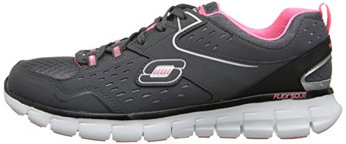 Skechers Damen Synergy-Front Row Sneaker, Grau (Ccbk), 40 - 5