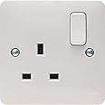 Hager 13A 1 Gang Double Pole Switched Socket - Sollysta Range