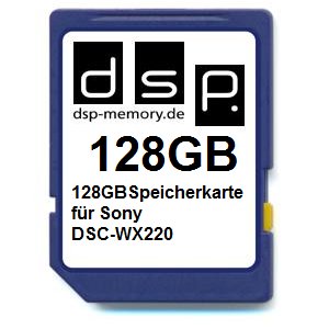 DSP Memory Z-4051557426061 128GB Speicherkarte für Sony DSC-WX220