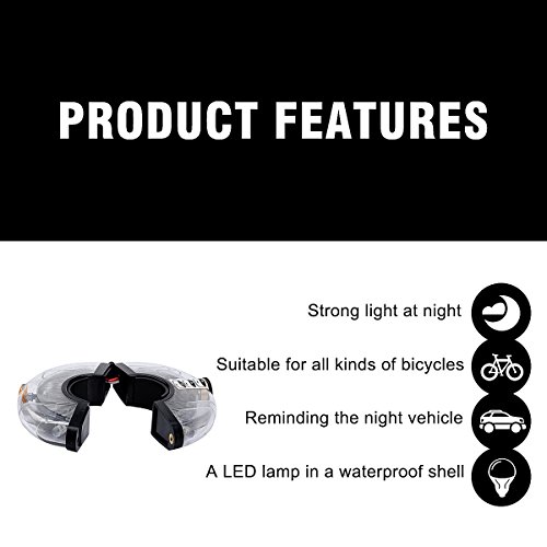nuoyo Licht, 8 LED, die Sicherheit, wenn Drive nachts, schützen und Dekorieren Räder, Blu-ray - 3