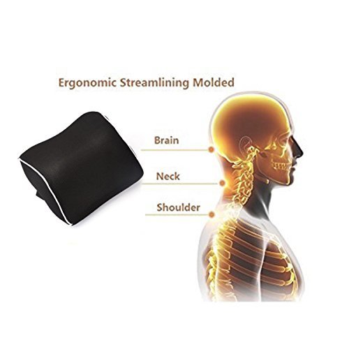 EPMIC Gedächtnis-Schaum-Auto-Kissen, Ansatz-Kopf-Stützkissen, Ergonomisches Auto Nackenkissen,Reise-Kissen, Auto-Kissen, Masche-Gewebe, geeignet für Stuhl - 2
