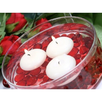 SiDeSo® Dekosteine rot Diamanten 20mm 50 Stück Acryl Tischdeko Hochzeit - 3