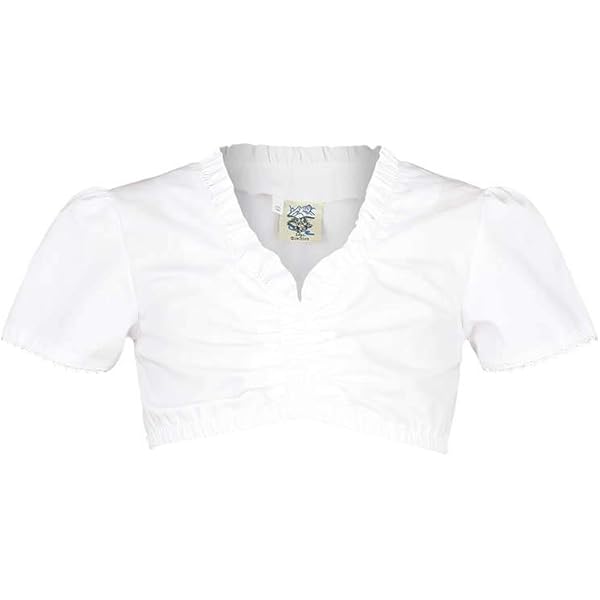 Edelnice Kinder Dirndl Blusen - Trachtenblusen Für Mädchen Größe 104-164