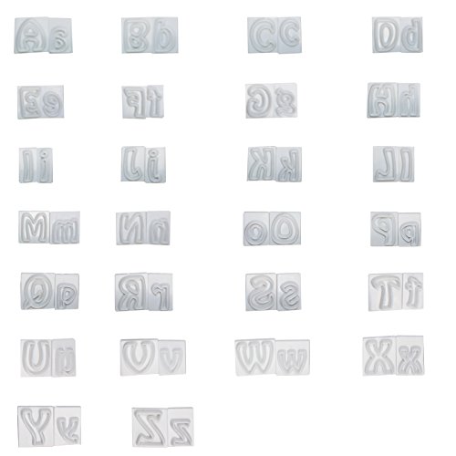 CurtzyTM 64 teiliges Stempelset Alphabet Buchstaben Charakter Kuchendekoration Fondant Zuckerguss - 2