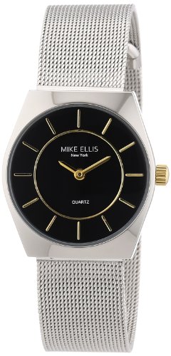 Mike Ellis New York Damen-Armbanduhr XS Analog Quarz Edelstahl L1126ASM/2 Mike Ellis New York Damen-Armbanduhr XS Analog Quarz Edelstahl L1126ASM/2
