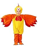 Kostüm Huhnkostüm Hühnerkostüm Hahnkostüm Huhn Hahn Hühnchen für Kinder Kinderkostüm Gr. 116 - 128 / S