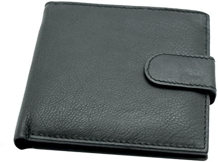 Mens Soft Smooth Genuine Leather Bifold Wallet LG6 Black Brown
