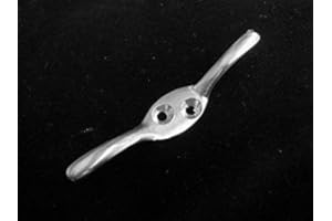 Penbrice Interiors Cleat Hook for Roman Corded Blinds - 6 Colours - Solid Metal - Includes Screws, Colour: Satin Silver