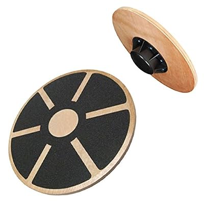 Kabalo Fitness Wobble bois Balance Board réadaptation Exercice Fitness Gym (Surface antidérapante et 180 kg de charge max) (Fitness Wooden Wobble Balance Board Rehabilitation Exercise Fitness Gym (Slip-resistant surface and 180kg max load)) Accueil du m…