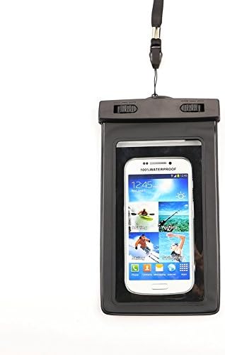 ClouWorld Universal Waterproof Screen Touch Bag Case Cover Sealed Pouch Durable Water Proof Underwater Bags Cell Phone Dry Bag Universal for iOS Android Smartphones (Black)