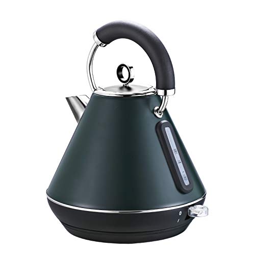 QOQ Bouilloire lectrique anti-chaude maison bouilloire en acier inoxydable peinture arrt automatique grande capacit bouteille d'eau intelligente avec filtre  l'chelle bouilloire en acier inoxydable 1.8L
