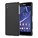 Price comparison product image Cadorabo Case works with Sony Xperia Z2 in FROST BLACK – Shockproof and Scratch Resistant TPU Silicone Cover – Ultra Slim Protective Gel Shell Bumper Back Skin
