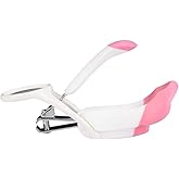 LAFILLETTE Nail Clipper with Magnifier Glass for Babies & Children in Pink Color